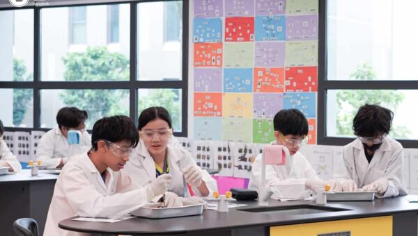 A BASIS International School Bangkok student in an AP Chemistry class
