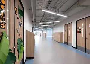 School Corridor