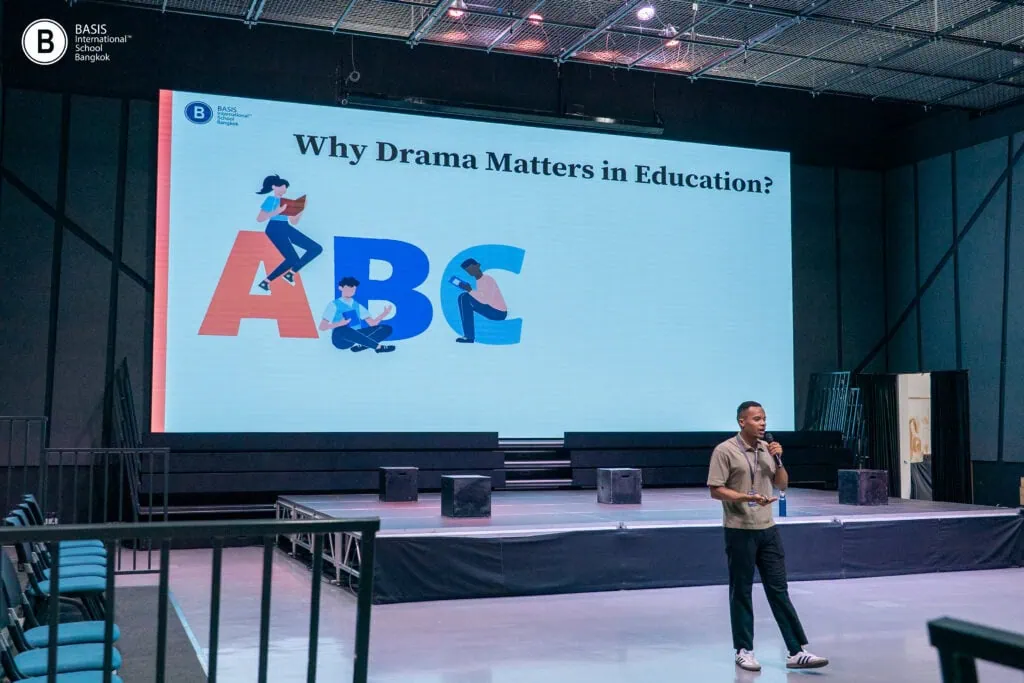 Our Drama Subject Expert Teacher and Parents at the Parent Workshop at BASIS International School Bangkok