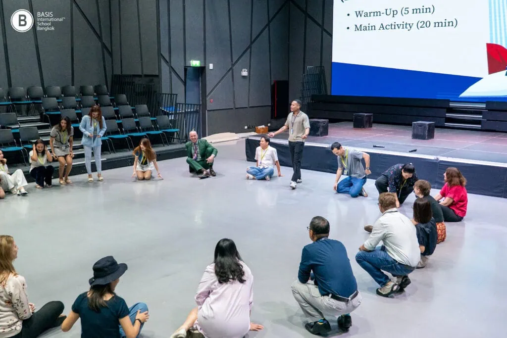 Our Drama Subject Expert Teacher and Parents at the Parent Workshop at BASIS International School Bangkok