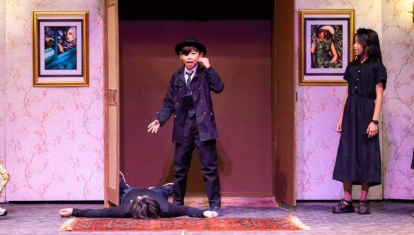 This Murder Was Staged_D2_23 A BASIS International School Bangkok student performing on stage in the Black Box Theatre