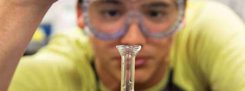 BASIS International School Bangkok high school students working in a science lab