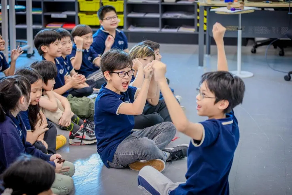 students at an international school education